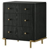 Arini Black Nightstand - Ornate Home