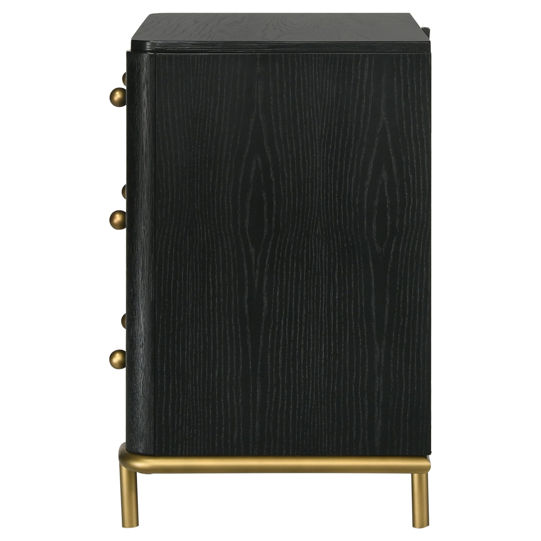 Arini Black Nightstand - Ornate Home