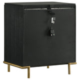 Arini Black Nightstand - Ornate Home