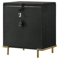 Arini Black Nightstand - Ornate Home