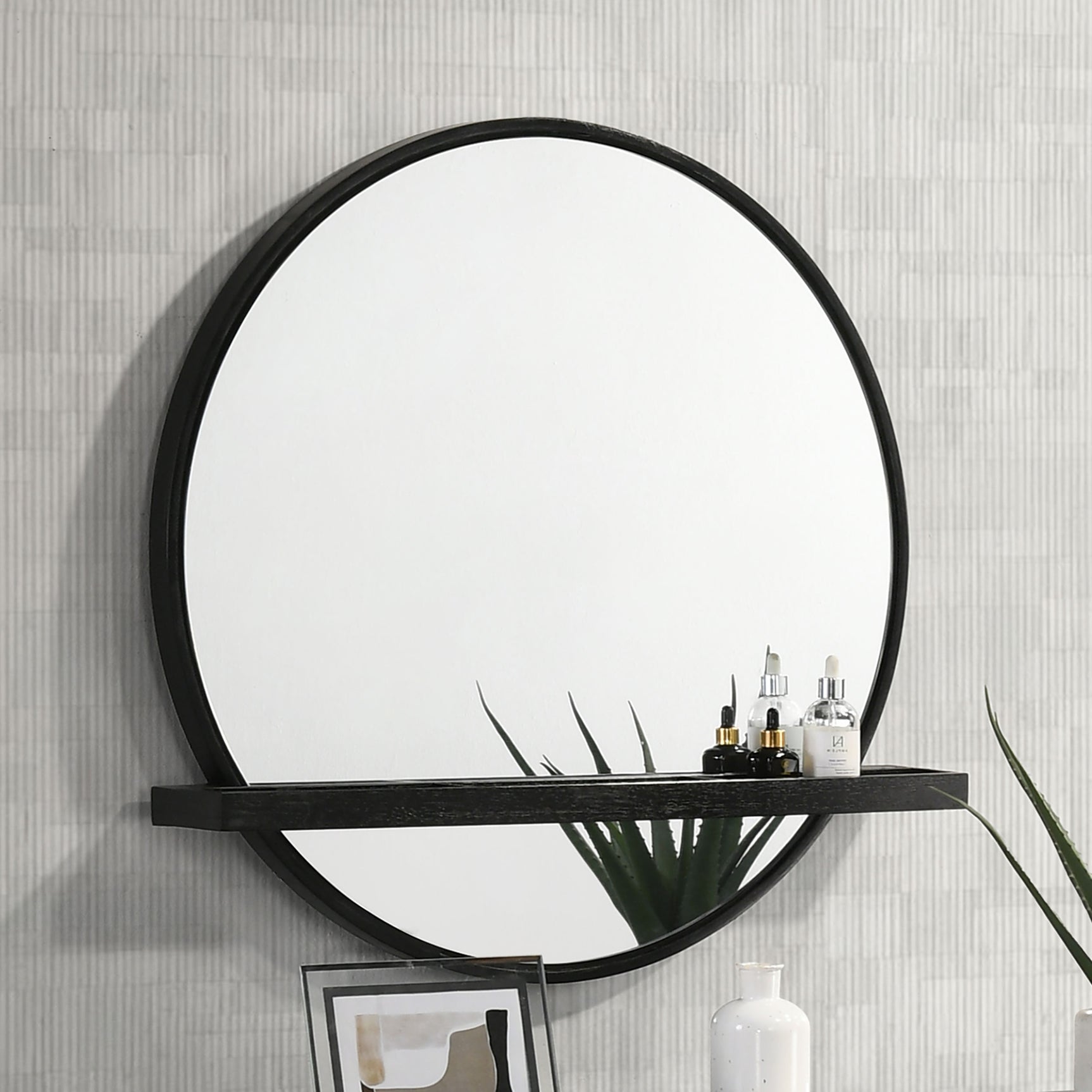 Arini Black Vanity Mirror - Ornate Home