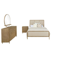 Arini Cream and Sand Wash 4-piece Queen Bedroom Set - Ornate Home