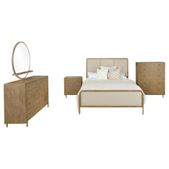 Arini Cream and Sand Wash 5-piece Queen Bedroom Set - Ornate Home