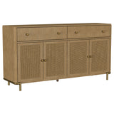 Arini Sand Wash 2-drawer Cane Door Dining Sideboard Server - Ornate Home