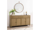 Arini Sand Wash 2-drawer Cane Door Dining Sideboard Server - Ornate Home