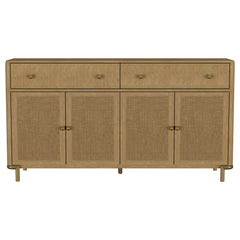 Arini Sand Wash 2-drawer Cane Door Dining Sideboard Server - Ornate Home