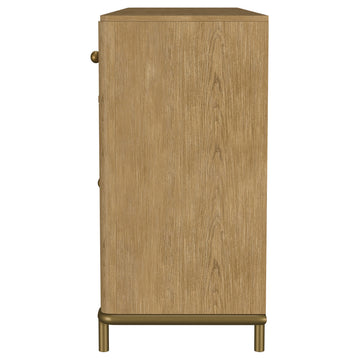 Arini Sand Wash 2-drawer Cane Door Dining Sideboard Server - Ornate Home