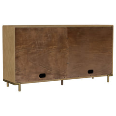 Arini Sand Wash 2-drawer Cane Door Dining Sideboard Server - Ornate Home