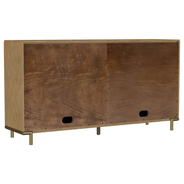 Arini Sand Wash 2-drawer Cane Door Dining Sideboard Server - Ornate Home