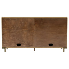 Arini Sand Wash 2-drawer Cane Door Dining Sideboard Server - Ornate Home