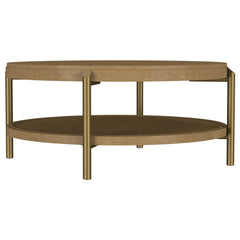 Arini Sand Wash 2-piece Round Coffee and End Table Set - Ornate Home