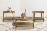 Arini Sand Wash 3-piece Round Coffee and End Table Set - Ornate Home