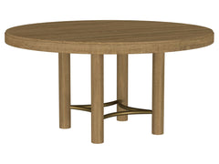 Arini Sand Wash 60-inch Round Wood Dining Room Table - Ornate Home