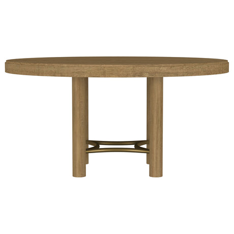 Arini Sand Wash 60-inch Round Wood Dining Room Table - Ornate Home