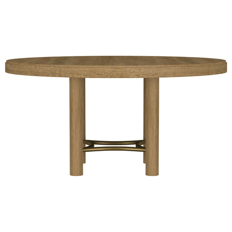 Arini Sand Wash 60-inch Round Wood Dining Room Table - Ornate Home