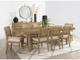 Arini Sand Wash 9-piece Extension Leaf Dining Table Set - Ornate Home