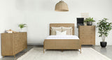 Arini Sand Wash And Natural 3-Piece Queen Bedroom Set Cane - Ornate Home