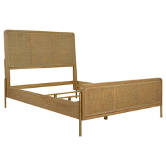 Arini Sand Wash And Natural 3-Piece Queen Bedroom Set Cane - Ornate Home