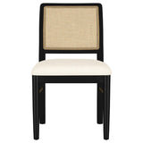 Arini Sand Wash/Black 7-piece Round Dining Table Set - Ornate Home