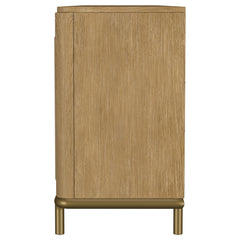 Arini Sand Wash Rattan Cane 2-door TV Stand Media Console - Ornate Home