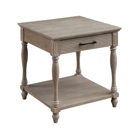 Ariolo Weathered Oak End Table - Ornate Home
