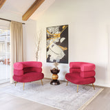 Arish Red Accent Chair - Ornate Home