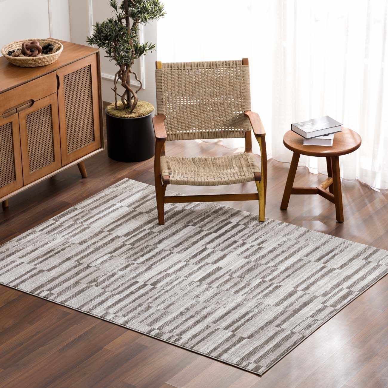 Arissa Broken-Striped Area Rug - Clearance - Ornate Home