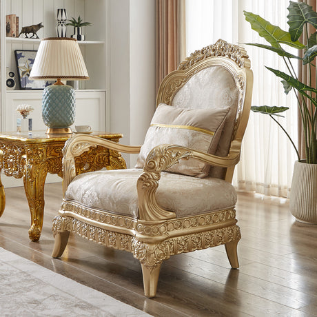 Aristocrat Line Beige Chair / HD-C9023 - Ornate Home