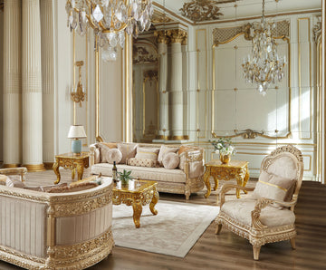 Aristocrat Line Beige Sofa / HD-S9023 - Ornate Home