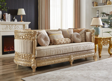 Aristocrat Line Beige Sofa / HD-S9023 - Ornate Home