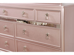 Ariston Rose Gold 4 Pc. Full Bedroom Set - Ornate Home