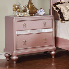 Ariston Rose Gold 4 Pc. Queen Bedroom Set - Ornate Home