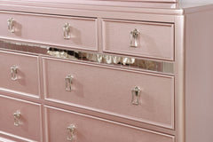Ariston Rose Gold 4 Pc. Twin Bedroom Set - Ornate Home