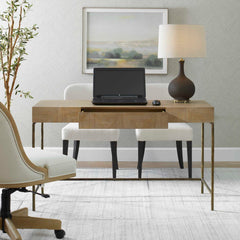 Aristotle Woodtone Natural Wood Modern Desk - Ornate Home