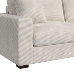 Arizona Steno Beige 4-Piece Modular Sectional with RHF Chaise