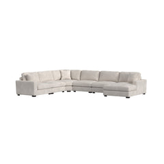 Arizona Steno Beige 6-Piece Modular Sectional with RHF Chaise
