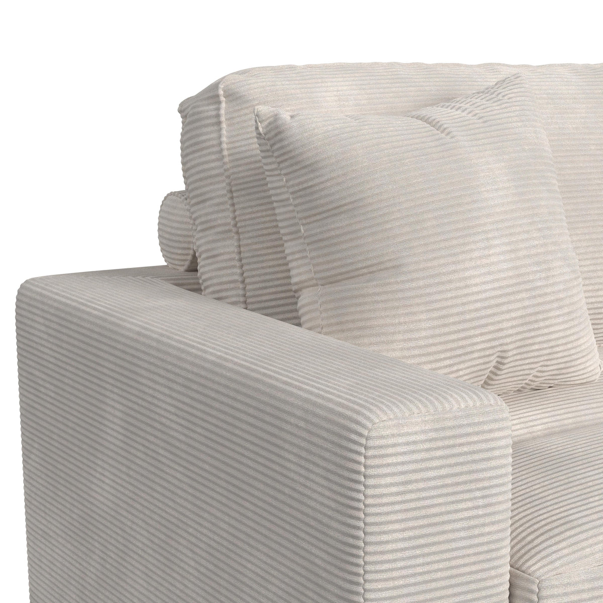 Arizona Steno Beige 6-Piece Modular Sectional with RHF Chaise - Ornate Home