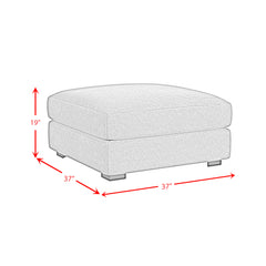 Arizona Steno Beige Modular Ottoman - Ornate Home