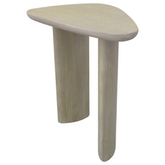 Arjona Honey Oak Contemporary Triangular End Table With Oak Veneer - Ornate Home