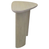 Arjona Honey Oak Contemporary Triangular End Table With Oak Veneer