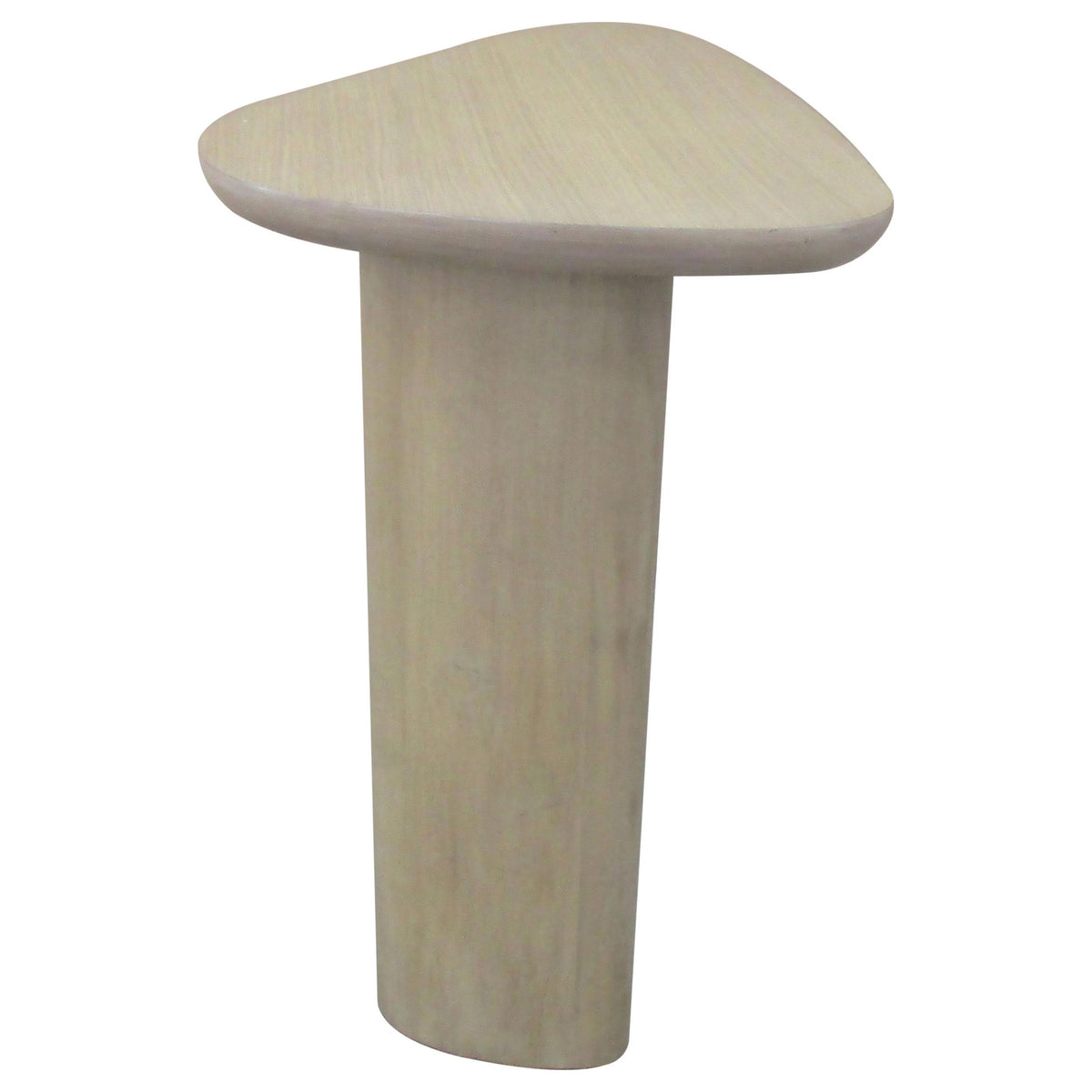 Arjona Honey Oak Contemporary Triangular End Table With Oak Veneer
