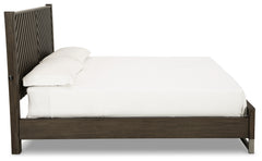 Arkenton Grayish Brown King Panel Bed, Dresser and Mirror - Ornate Home