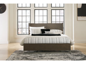 Arkenton Grayish Brown King Panel Bed - Ornate Home