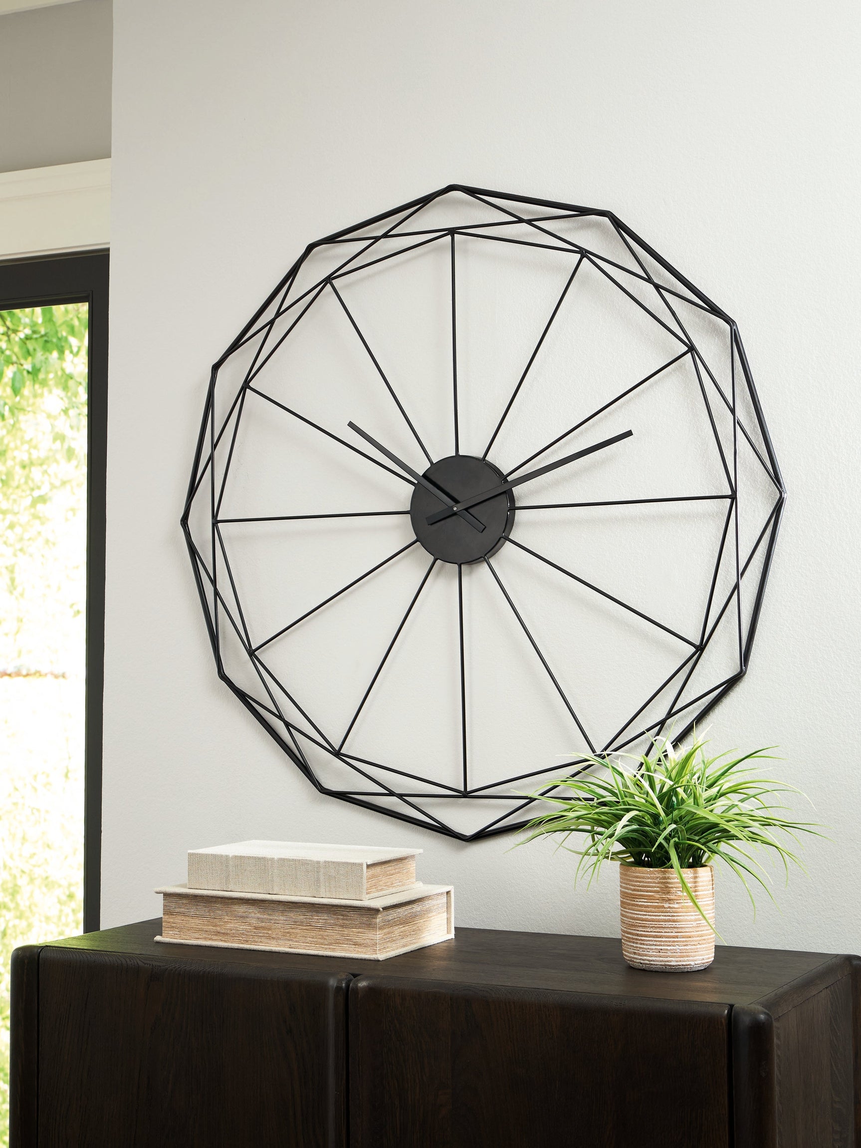 Arkthorne Black Wall Clock (Online Special Price) - Ornate Home