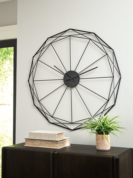 Arkthorne Black Wall Clock - Ornate Home