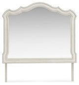 Arlendyne Antique White Bedroom Mirror - Ornate Home