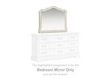 Arlendyne Antique White Bedroom Mirror - Ornate Home