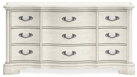 Arlendyne Antique White Dresser - Ornate Home