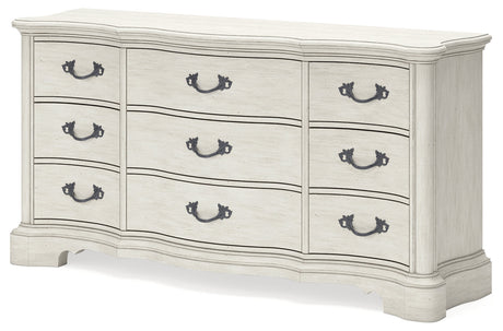 Arlendyne Antique White Dresser - Ornate Home