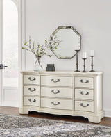 Arlendyne Antique White Dresser - Ornate Home